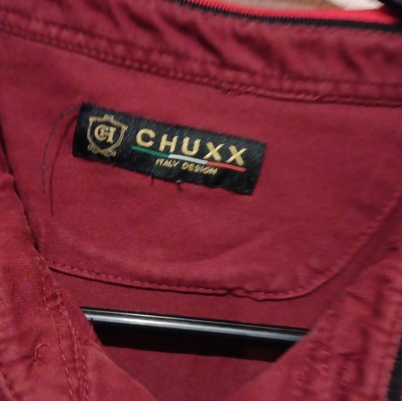 Red Polo Shirt with Modern Sporty Design - Picture 3 of 5